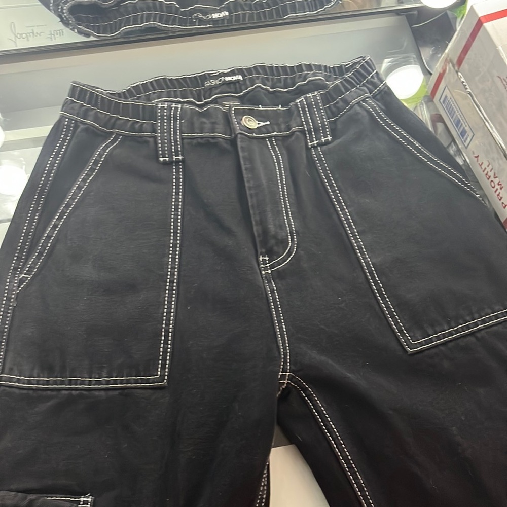 Fashion Nova black cargo pants